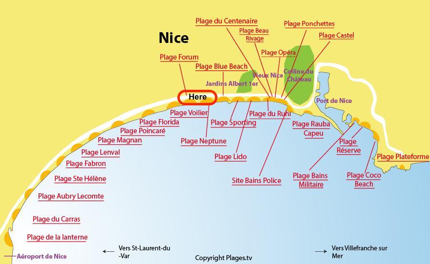 Nice Beach - Promenade Des Anglais Esterno foto